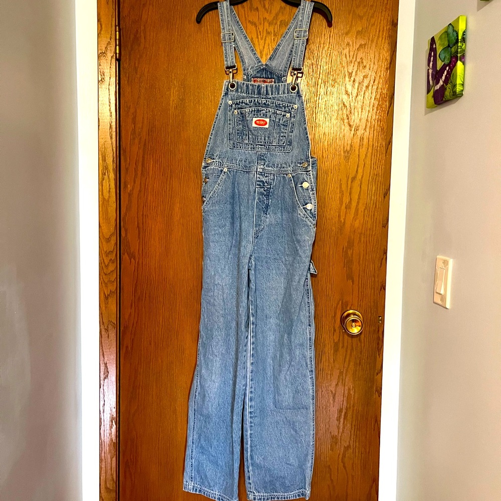 Girl’s Revolt Brand Jean Overalls - Large 14-16